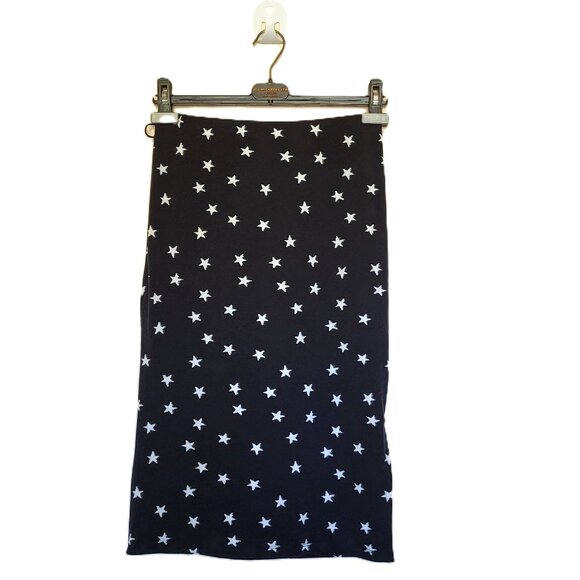 *NEW* XHILARATION Black and White Star Pencil Skirt Size Small - Picture 1 of 4